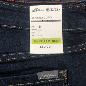 Eddie Bauer womens jeans size 16T slightly curvy